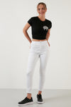 Lela Pamuklu Yüksek Bel Skinny Fit Jeans Bayan Kot Pantolon 58717150 BEYAZ