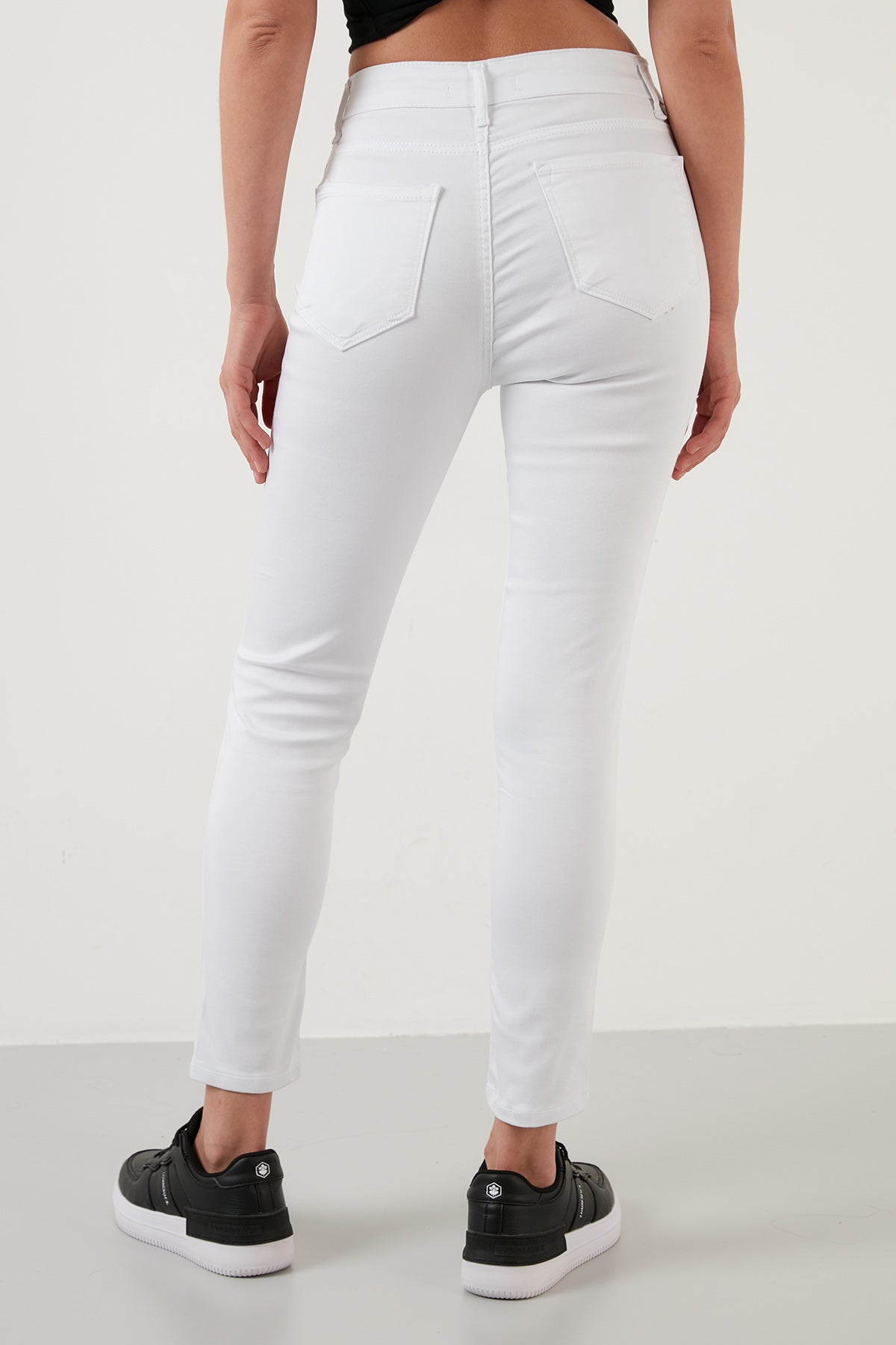 Lela Pamuklu Yüksek Bel Skinny Fit Jeans Bayan Kot Pantolon 58717150 BEYAZ