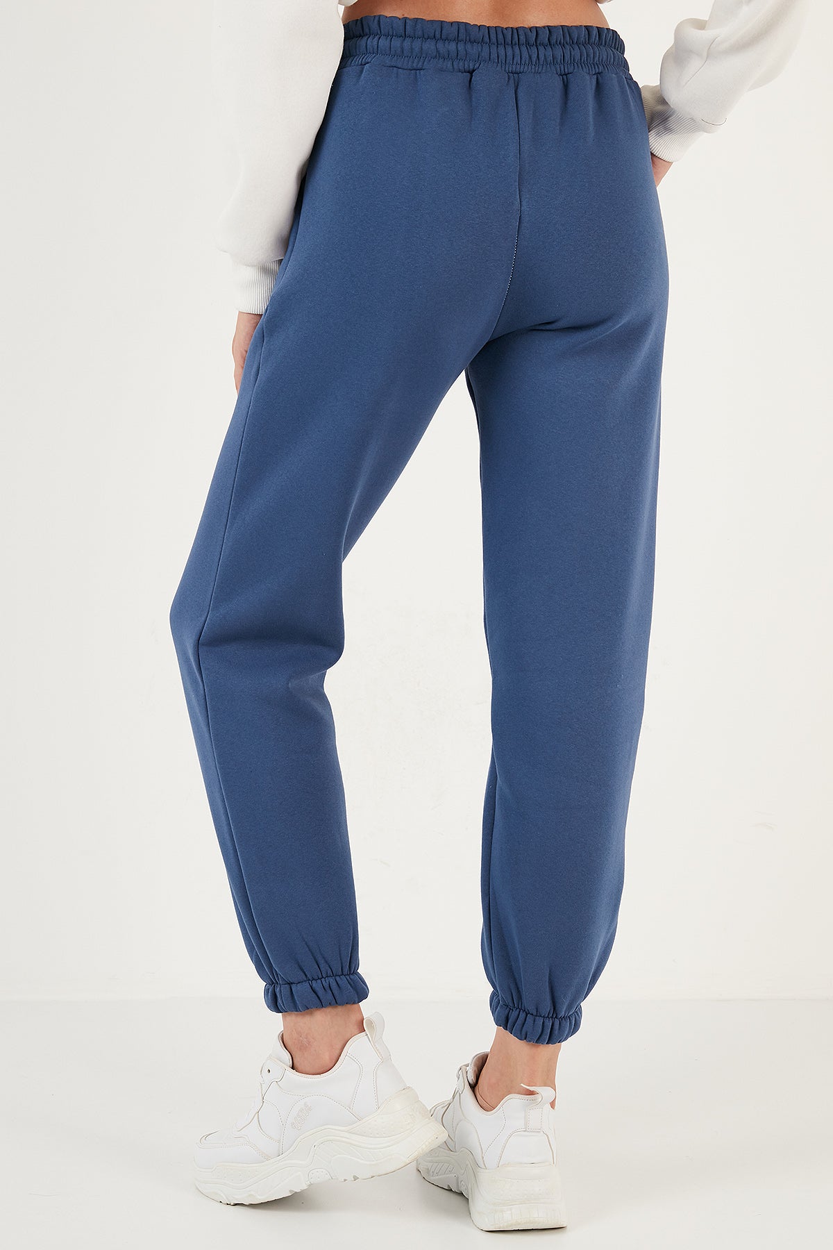 Lela Pamuklu Regular Fit Şardonlu Jogger Bayan Eşofman Altı 5864276K LACİVERT